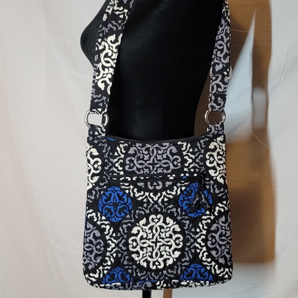 Vera Bradley Black, White, and Blue Cross Bradley